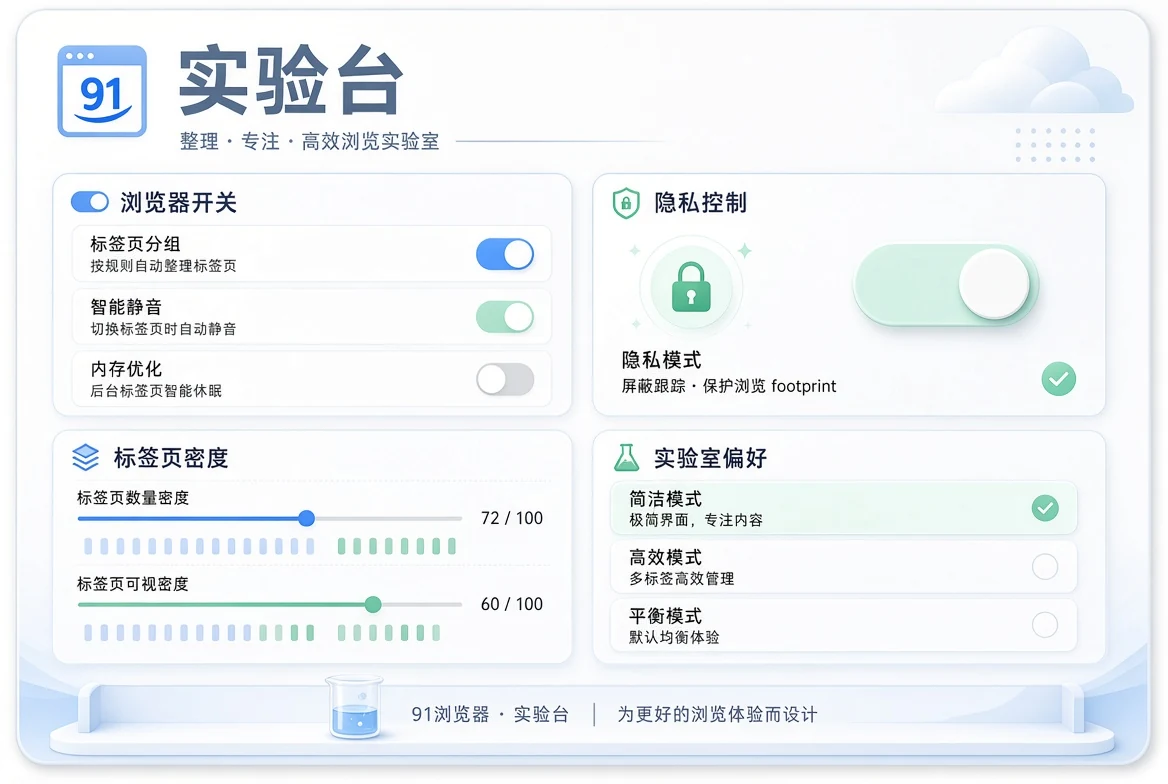 91浏览器实验台视觉